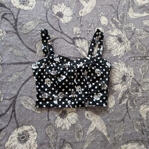 Polkadots and Skulls Top